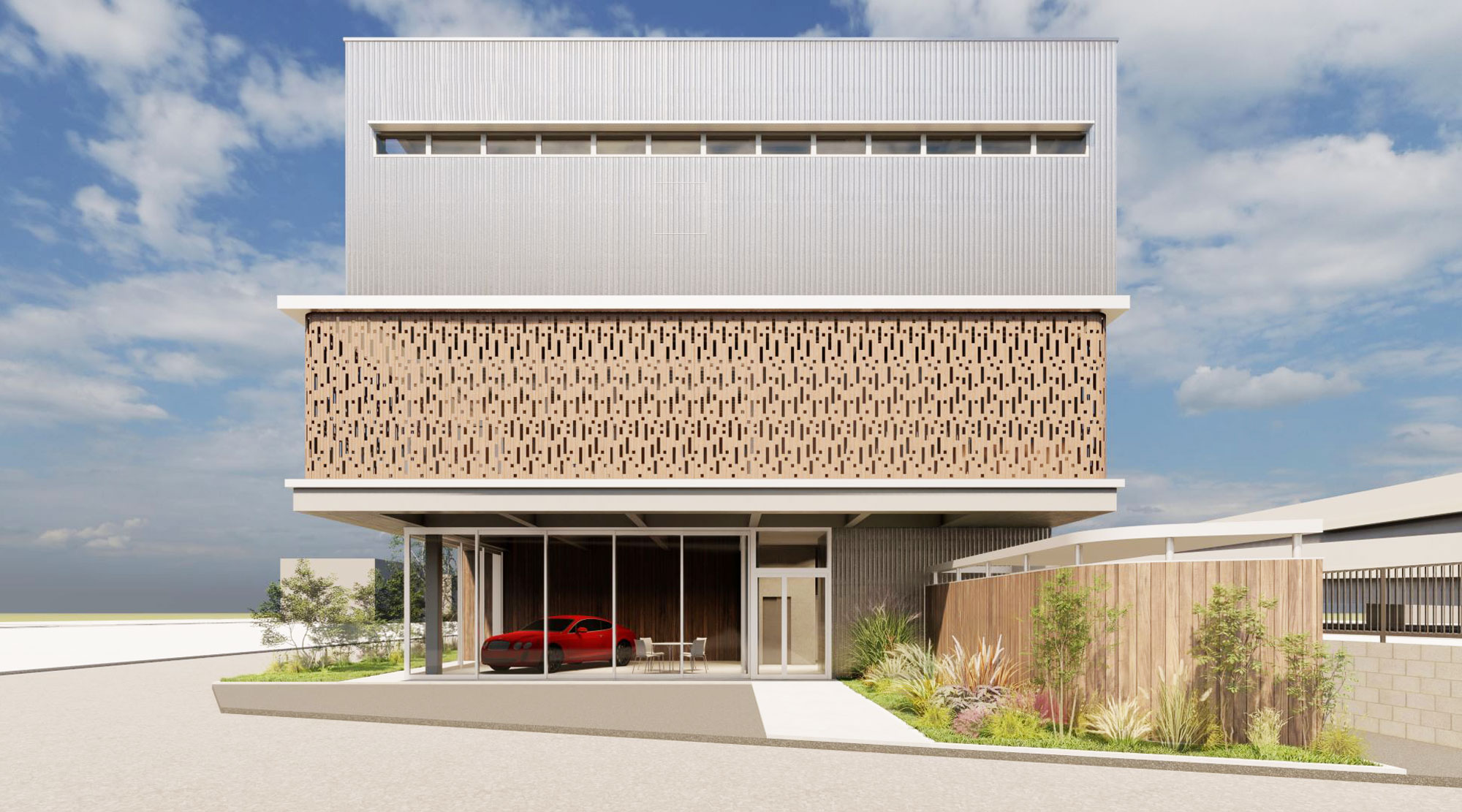 商業建築|オフィス&ショールーム (S造)|企画・設計計画|Agg 商業建築|オフィス&ショールーム (S造)|企画・設計計画|Agg