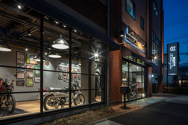 MUTT/Royal Enfield 輸入バイクショールーム 設計事例